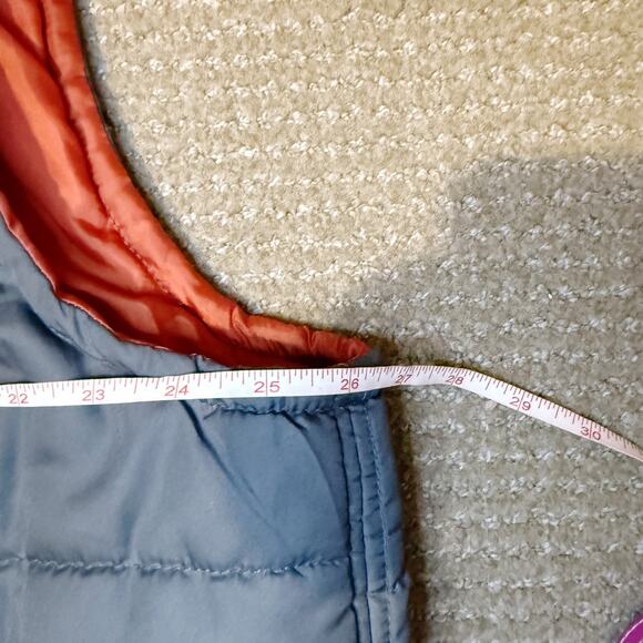 Nordic Track Orange & Gray Colorblock Full Zip Puffer Vest Jacket Mens Size XXL - Picture 10 of 11